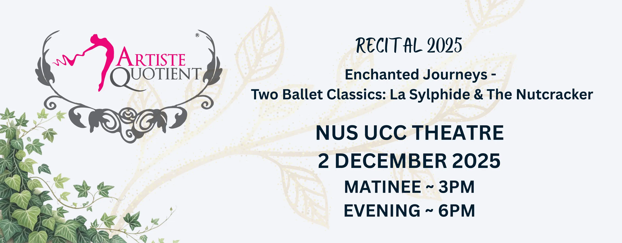 AQ Dance Recital 2025 Enchanted Journeys - Two Ballet Classics: La Sylphide & The Nutcracker